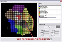 Regionen zuweisen